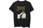Michael Jackson Unisex Adult Thriller Suit T-Shirt (Black) - UTRO2579