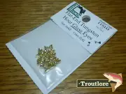 SMALL HARELINE FLAT END TUNGSTEN HOURGLASS EYES - NEW STREAMER TYING MATERIALS
