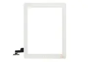 iPad 2 White Front Panel Touch Screen Glass Digitizer + Home Button + Adhesive