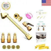 Heavy-Duty Complete Brass Air Chuck Set - Tire Chuck - Quick Connect Adapter