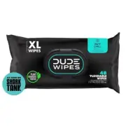 DUDE Wipes - Flushable Wipes - 1 Pack, 48 Wipes - Vitamin-E & Aloe, freeship...