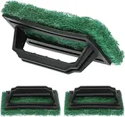 Angoily 3pcs Brush Remover Ink Pad Cleaning Screen Scrub Print Microfiber Cleaner Handle Wear Resistant Accessories Green Pp