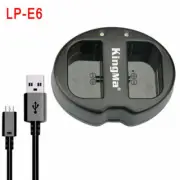 New Dual Channel Battery Charger For Canon 5D2 5D3 5D4 70D 60D 80D 7D 5DR 5DS H