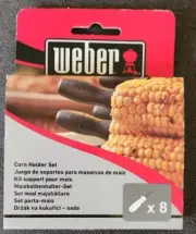 Weber Corn Holder Set W/ Case #6489 (4 Pairs=8 Total Holders ) NEW
