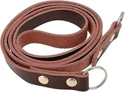 EMSea Camera Genuine Leather Shoulder Strap Camera Neck Strap Length 100cm Width 1.3cm Compatible with Fuji x100 X-T20 series Compatible with Sony RX100 & a6000 series, Brown