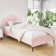 Velvet Bed Frame King Single