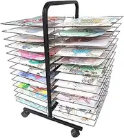 Classroom Drying Rack,26th Floor Art Drying Rack,Metal Art Work Storage Display Rack,Space Saving Rack for Suitable for Drying Oil Paintings at Home and Art School
