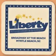 Liberty Brewery & Grill Beer Coaster Myrtle Beach NC