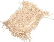 STOBOK 200pcs Hanging Tag String, 20cm Garment Tag Fastener, Clothing Tag String Costumized Prong Fasteners, 2 Inch Hanging Ropes for Present Making Christmas Decor