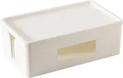 Perfk Wire Management Case Cable Management Box Power Strip Box Cord Box Hider Cord Organizer for Home Office Protect TV USB Hubs