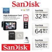 Dash Cam SanDisk High Endurance 32G 64G 128G 256G Micro SD Card Security 100Mb/s