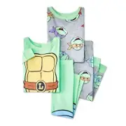Teenage Mutant Ninja Turtles Leonardo Toddler's 4-Piece Pajama Set Green 5T