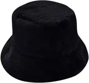 [Yannaky] Weave Visor Hat,Ladies Winter Bucket Hat Cute and Warm Caps Hunting Fishing Hat Sun Straw Hat Wide Brim UPF 50 Summer Hat Foldable Roll up Floppy Beach Hats (Color : Black, Size : One Size)
