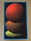 nova blacklight poster vintage original geometric shapes lines waves