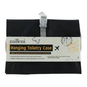Milleni Multiple Compartment Travel Hanging Toiletry Case 59.7cm Black