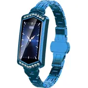 Smart Watch With Heart Rate Blood Oxygen And Sleep Monitoring Ip67 Waterproof Blue Smart Watches