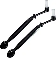 Number-One Coffee Machine Brush Cleaner Nylon Espresso Machine Brush Coffee Cleaning Tool with Spoon (Pack of 2)
