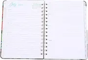 HOUDERCO Flower Planner Book: Portable Academic Planner Organizer A5 Size for Teachers Students Office Workers