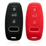 Silicone Rubber Case Protector Holder Skin Remote Fob Cover for Audi Smart Key