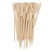 Bamboo Wooden Catering Paddle Skewers Disposable Finger Food Cocktail BBQ
