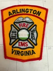 ARLINGTON VIRGINIA FIRE DEPARTMENT PATCH SHOULDER SIZE