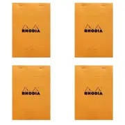 4x Rhodia No.16 A5 Meeting Notepad Office Stationery Writing Note Pad Orange