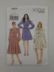 Vogue Sewing Pattern 9076 Misses Dress 3 styles Pattern Size 6-14 NEW