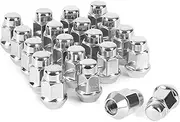 Richeer 20pcs 1.4 inch Chrome Wheel Lug Nuts, 12x1.5 Closed End Bulge Acorn Nuts - Aftermarket Tuner for Accord Civic Element HR-V Escape Sierra
