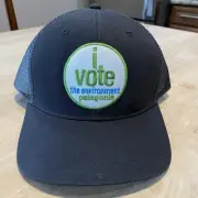 Patagonia I Vote The Environment Trucker Hat - New With Tags - Forge Grey - 2012