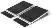 Lfhelper Wheelchair Ramp Adjustable Slope Door Ramp, Anti-Slip Ramps for Wheelchairs, Waterproof Threshold Ramp for Steps, Walkers, Scooters, and Mobility Aid Access