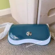 NWT Coach Wavy Dinky Bag In Crinkle Patent Coachtopia Leather CQ056