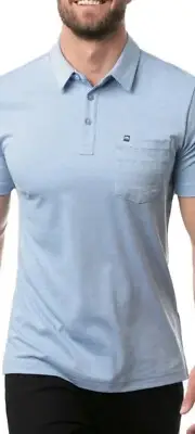 NWT Travis Mathew 77 Prestige Wicked Hot Vintage Indigo Golf Polo Shirt Mens XXL