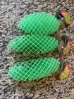 QTY 3 Big Time Toys Morph Worm Glow In The Dark Fidget Toy