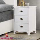 Artiss Bedside Table Drawers Side Table Storage Cabinet Dresser White Vintage