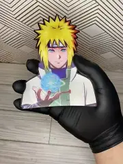 Naruto Shippuden Minato Namikaze 3D Lenticular Motion Car Sticker Decal Peeker