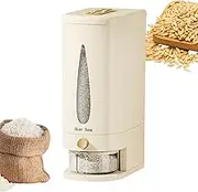 Rice Storage Container,Rice Bucket Cereal Container - Airtight Sealed Household Dry Food Grain Holder Storage Organization for Pantry Kitchen