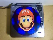 Custom Vinyl Record Player 12” Slipmat DJ Pad “Super Mario 64 Start Screen”