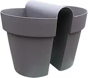 zjhukfmc Fence Pots for Plants Outdoor - Balcony Railing Planter - Multifunctional Garden Accessory for Succulent Flowers Strawberry Urban House Balcony Patio Porch Deck