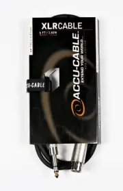 Accu-Cable XL4-6 6 Foot 1/4" TRS To XLR Speaker Cable American DJ