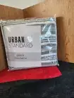 2574. NEW OLD TIME POTTERY "URBAN STANDARD" GRAY/WT QUEEN SIZE 3 PIECE QUILT SET