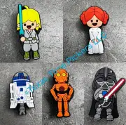 NEW Crocs Shoe Charms 5-Pack Star Wars Luke Leia R2-D2 Vader C-3PO Charm