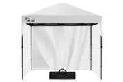 RED TRACK 3x3m Ultra Compact Folding Gazebo, Walls, Carry bag, Portable Outdoor Popup Marquee for Camping Beach, White