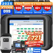 XTOOL D9S Online Coding Car Full System Diagnostic Scanner Topology Tool FCA