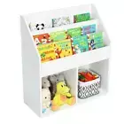 HONEY JOY Display Toy Storage Cabinet Organizer for Kids Room + Nursery White