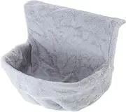 ORFOFE Detachable Cat Window Hammock Plush Lined Cat Bed Hammock Double Stack Cat Window Seat Grey
