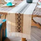 Runner Runner for Decor Chic Table Runner with Tassels Farmhouse Dining Decor