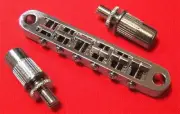 Guitar Parts Tune-o-matic BRIDGE Tuneomatic - w/ Large Post & Bushing - CHROME