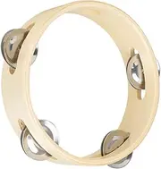 KAILIKETIY Wooden Tambourine Handheld Percussion Instrument for Durable Craft Musical for Dance Rhythm Play and Parent Interaction