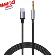 For Samsung Galaxy S8 Type-C to 3.5mm Audio Aux Jack Cable With DAC Chip 3ft
