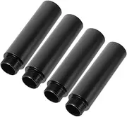 CLISPEED 4Pcs Microphone Stand Extension Tube Aluminum Alloy Mic Holder Extender for Better Recording Easy Installation with Threaded Design Durable and Practical Accessory for Audio Setup